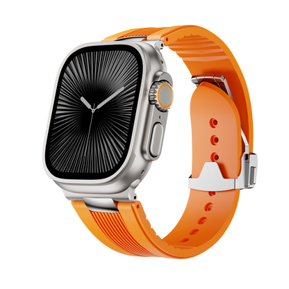 Ribbed Silicone Band For Apple Watch