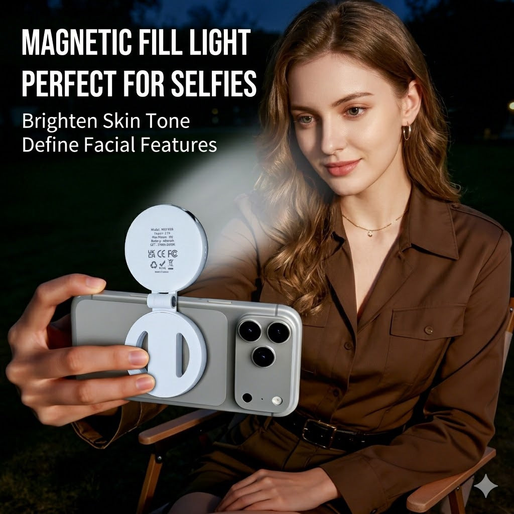 Magnetic Portable Selfie Light - Phone Ring Light