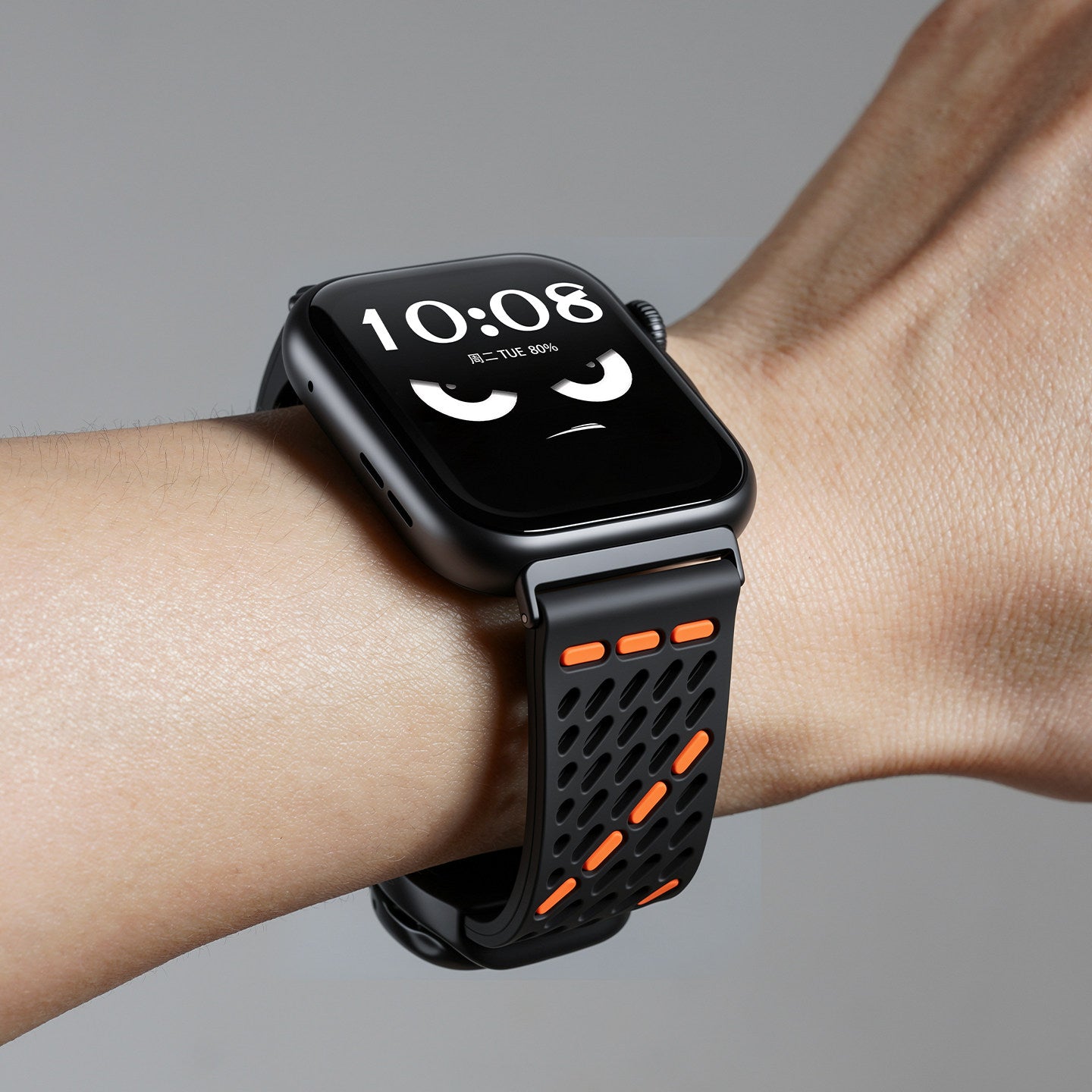 Breathable Magnetic Silicone Band for Apple Watch