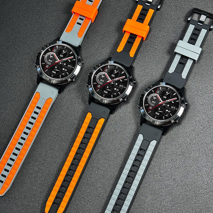 Two-tone Textured Silicone Watch Strap For Garmin