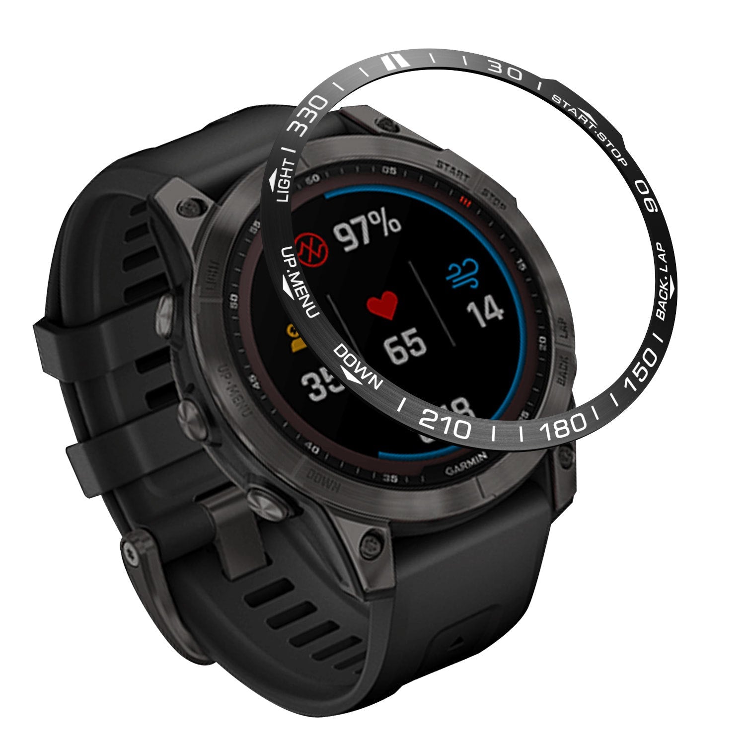 Tactical Metal Bezel Styling Cover for Garmin Fenix 7X/7pro/7S