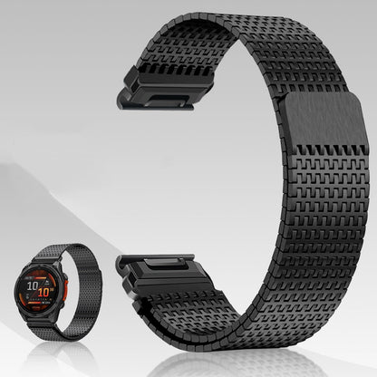 Designer Stainless Steel Magnet Band For Garmin