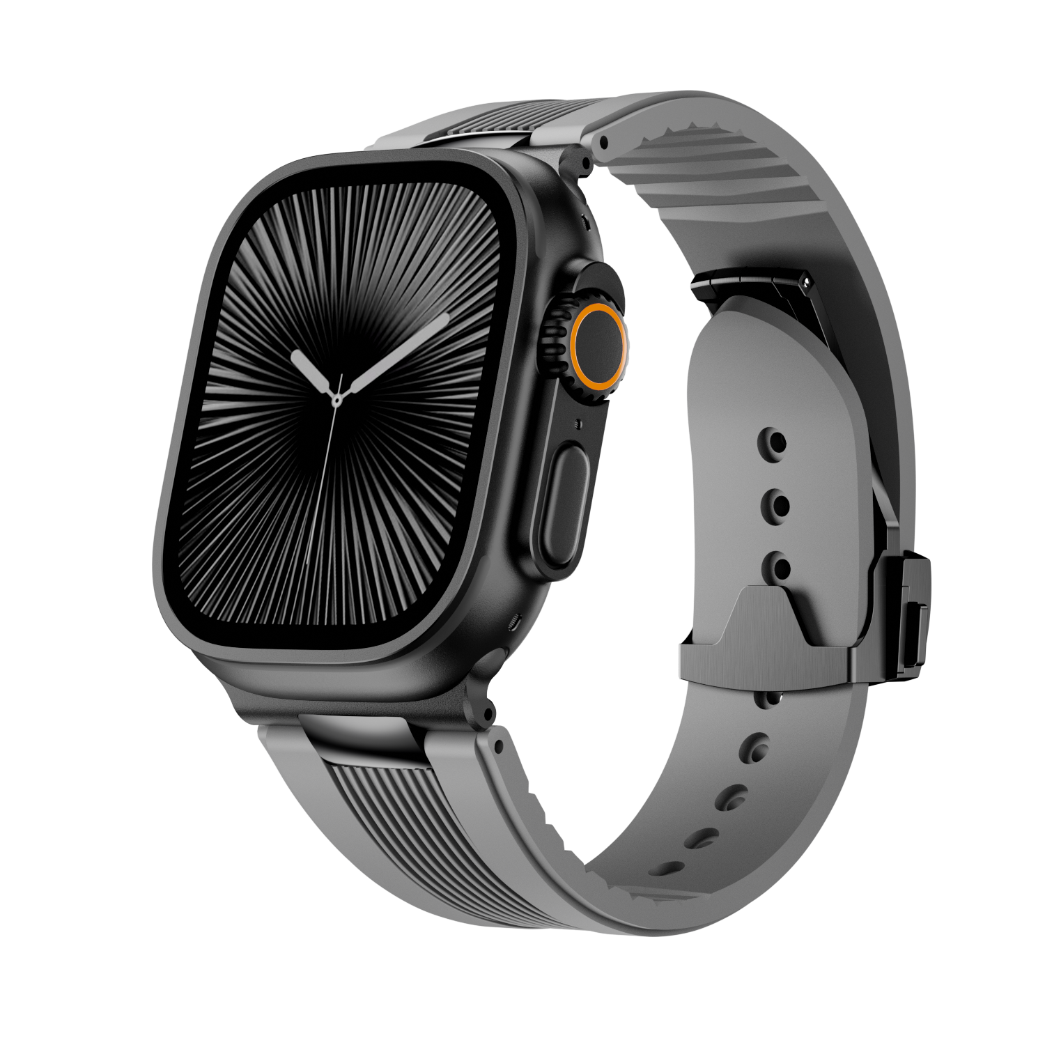 Ribbed Silicone Band For Apple Watch