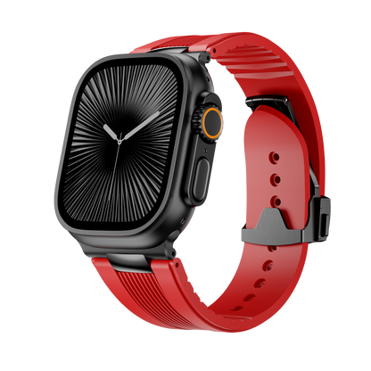 Ribbed Silicone Band For Apple Watch