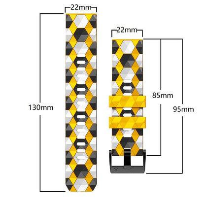 Football Pattern Sports Strap for Garmin Fenix 8 7 7X 6 6X 5X
