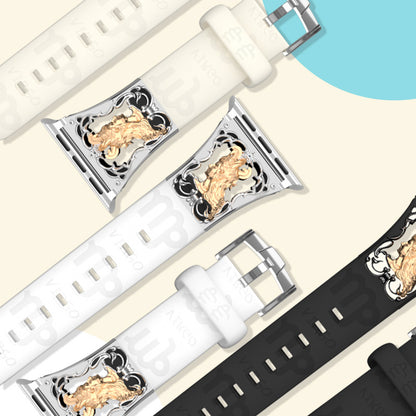 Metal Embossed Constellation Watch Strap For Apple Watch--Virgo