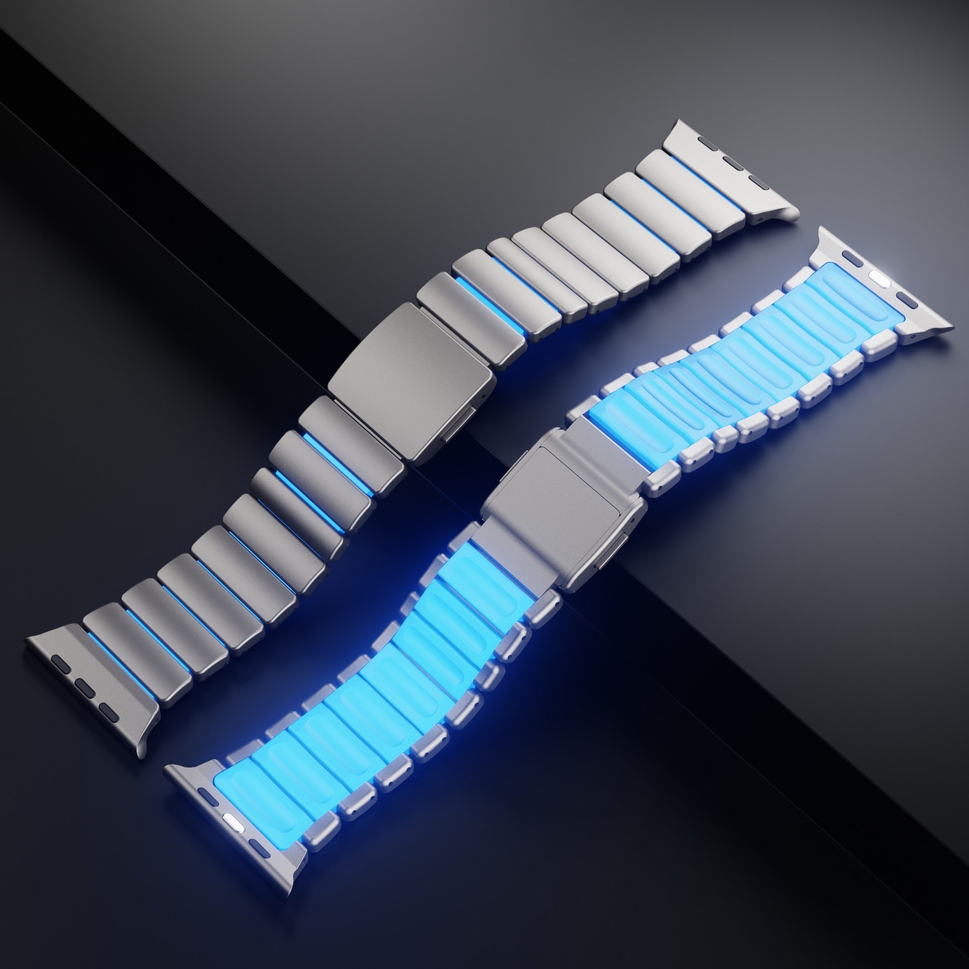 Ultra-Titanium +FKM Band Magnetic Clasp for Apple Watch