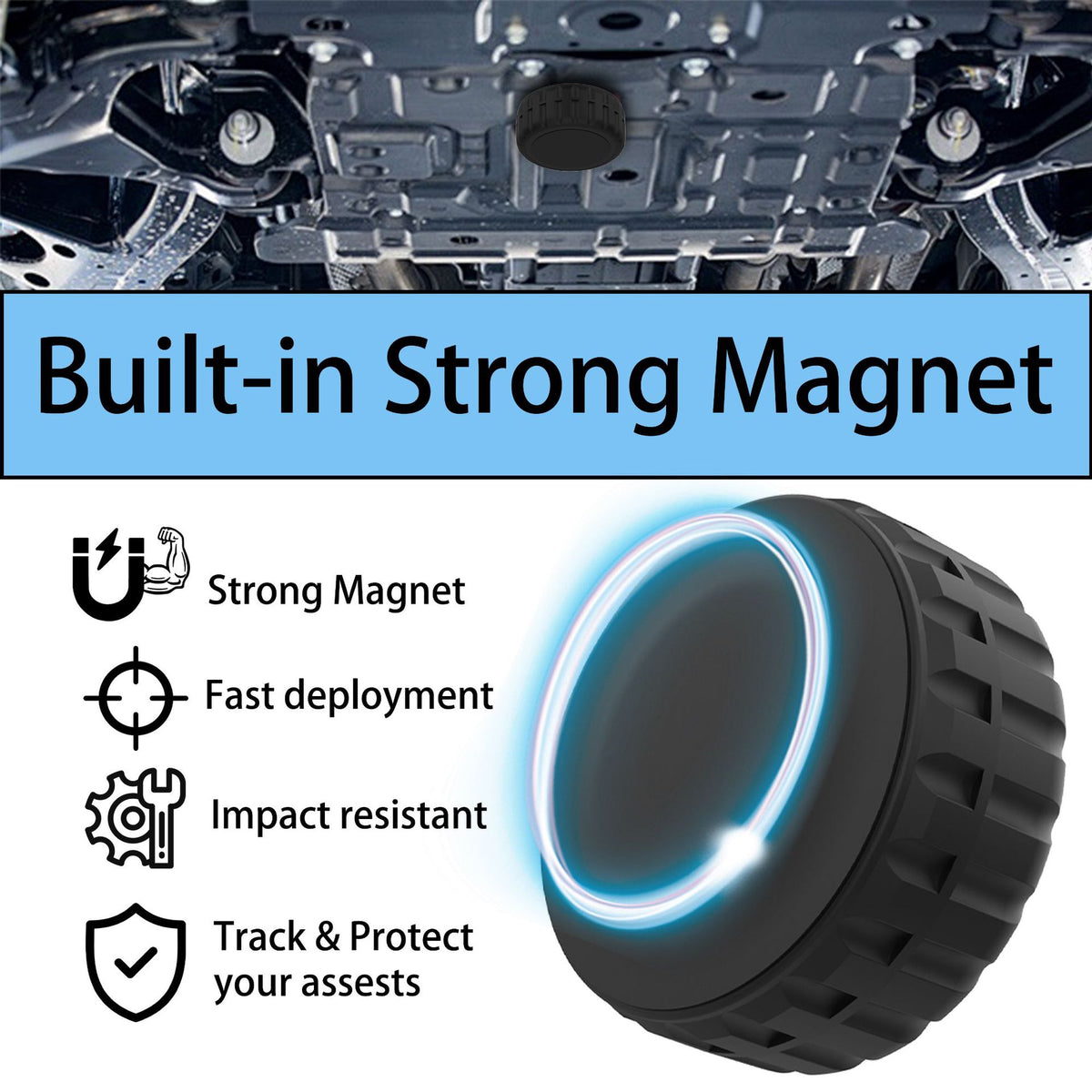 Magnetic Waterproof PC Protective Case for AirTag