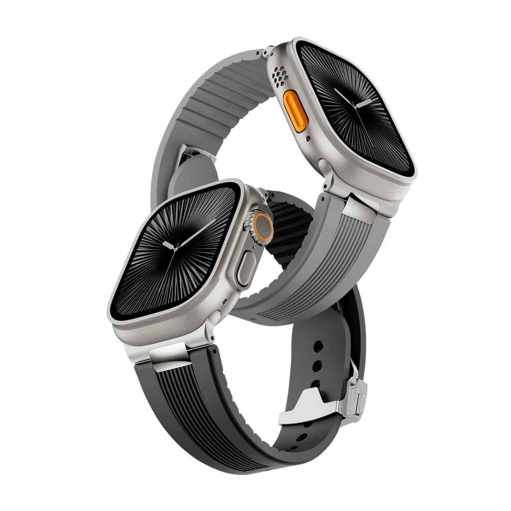 Ribbed Silicone Band For Apple Watch