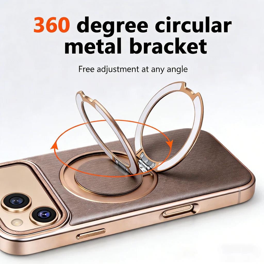 Italian Genuine Leather MagSafe iPhone Case