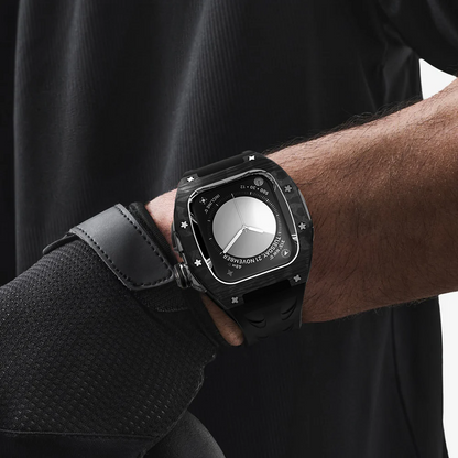 Carbon Fiber Crystal Case Mod Kit For Apple Watch