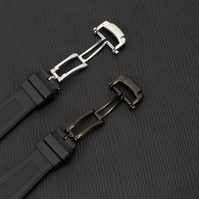 Chrono-Strata Apple Watch Band – FKM Fluoroelastomer with Butterfly Clasp