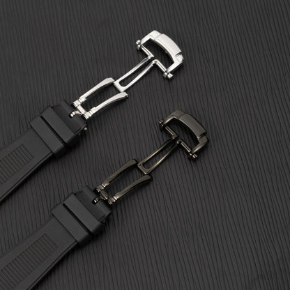 Chrono-Strata Apple Watch Band – FKM Fluoroelastomer with Butterfly Clasp