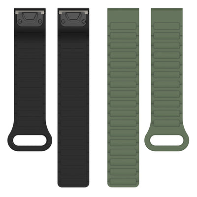 Silicone Magnetic Loop Band For Garmin Fenix 8 5X 6 Pro 6X 7 7X