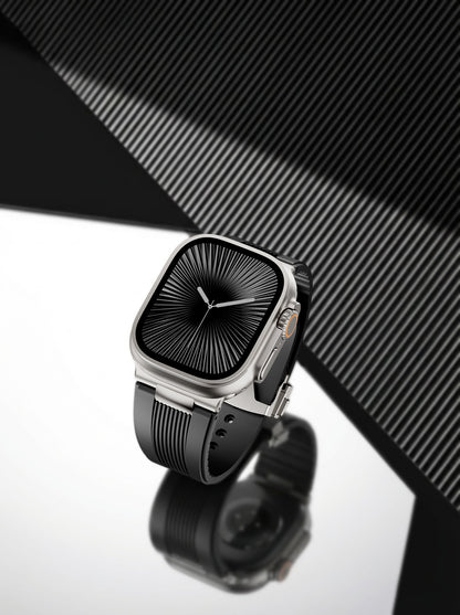 Ribbed Silicone Band For Apple Watch
