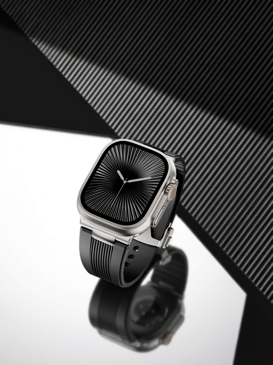 Ribbed Silicone Band For Apple Watch