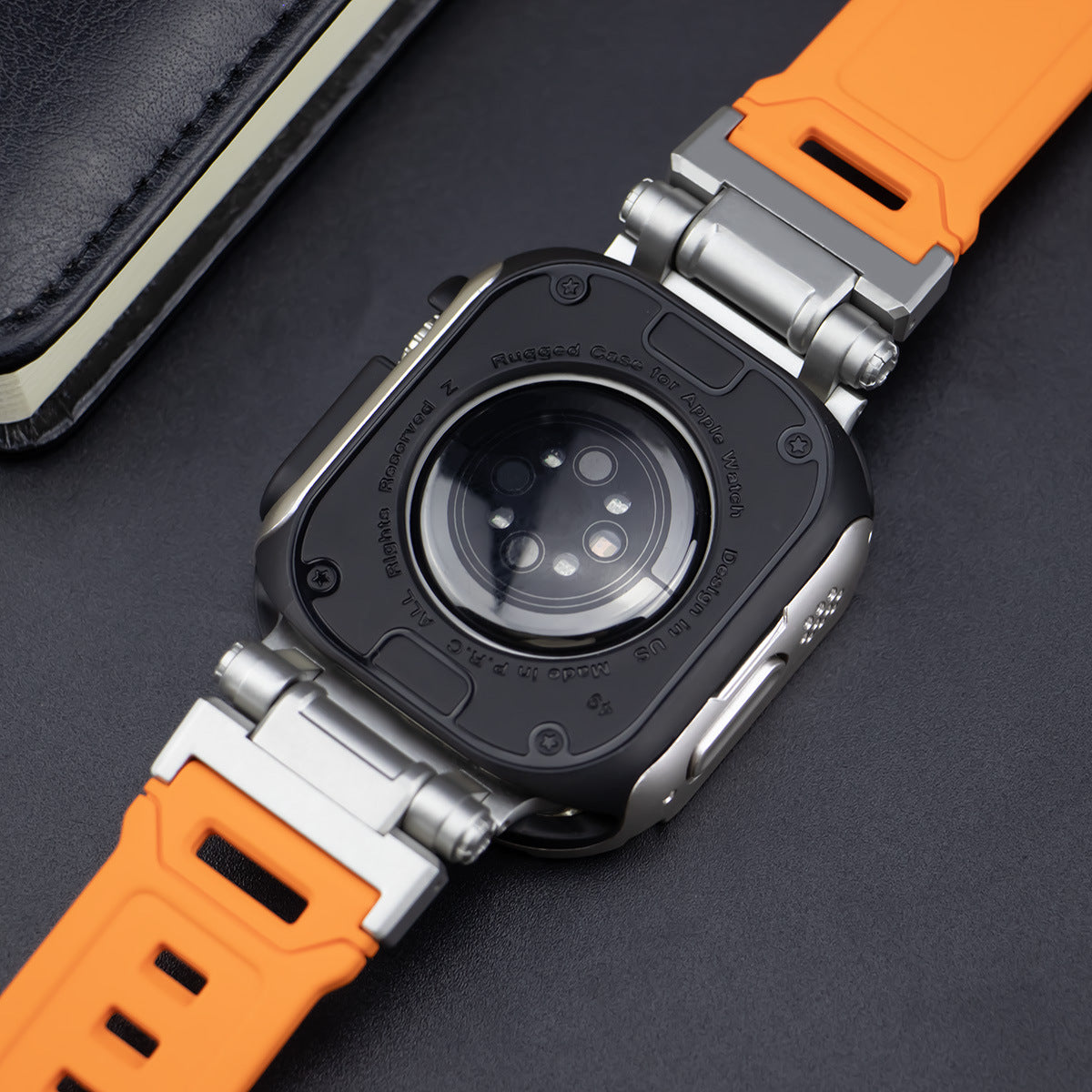 Explorer Tactical Fluoro Rubber Strape+ TPU+PC 2-in-1 Case For Apple Watch