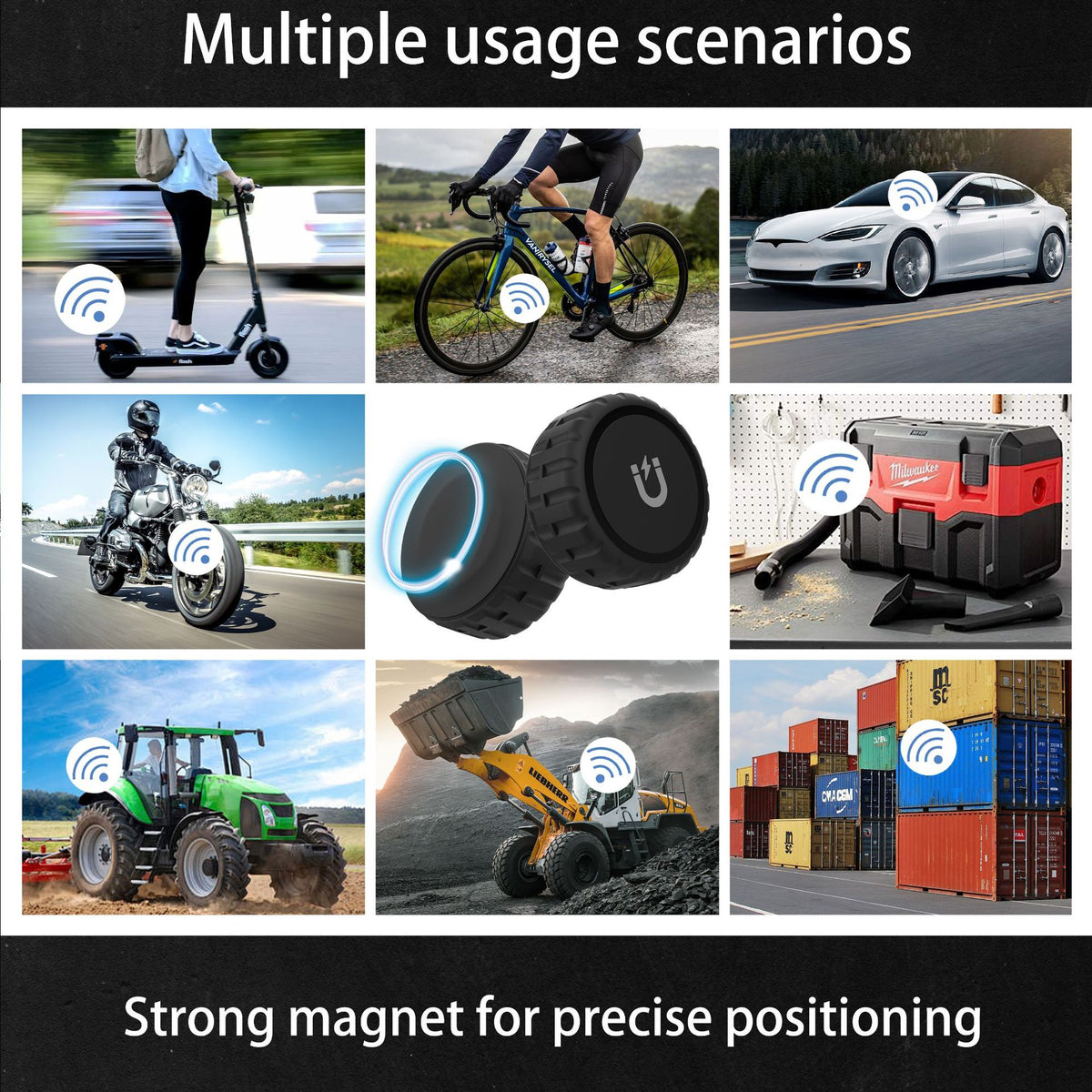 Magnetic Waterproof PC Protective Case for AirTag