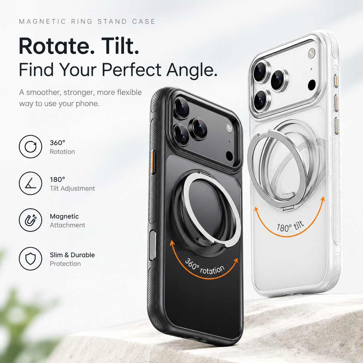 360° Kickstand MagSafe iPhone Protective Case
