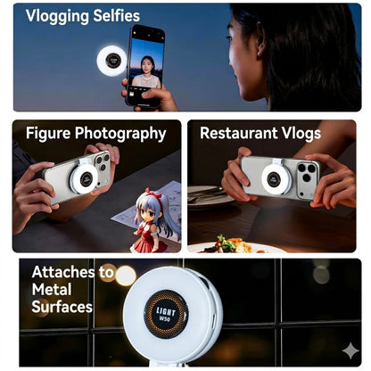 Magnetic Portable Selfie Light - Phone Ring Light