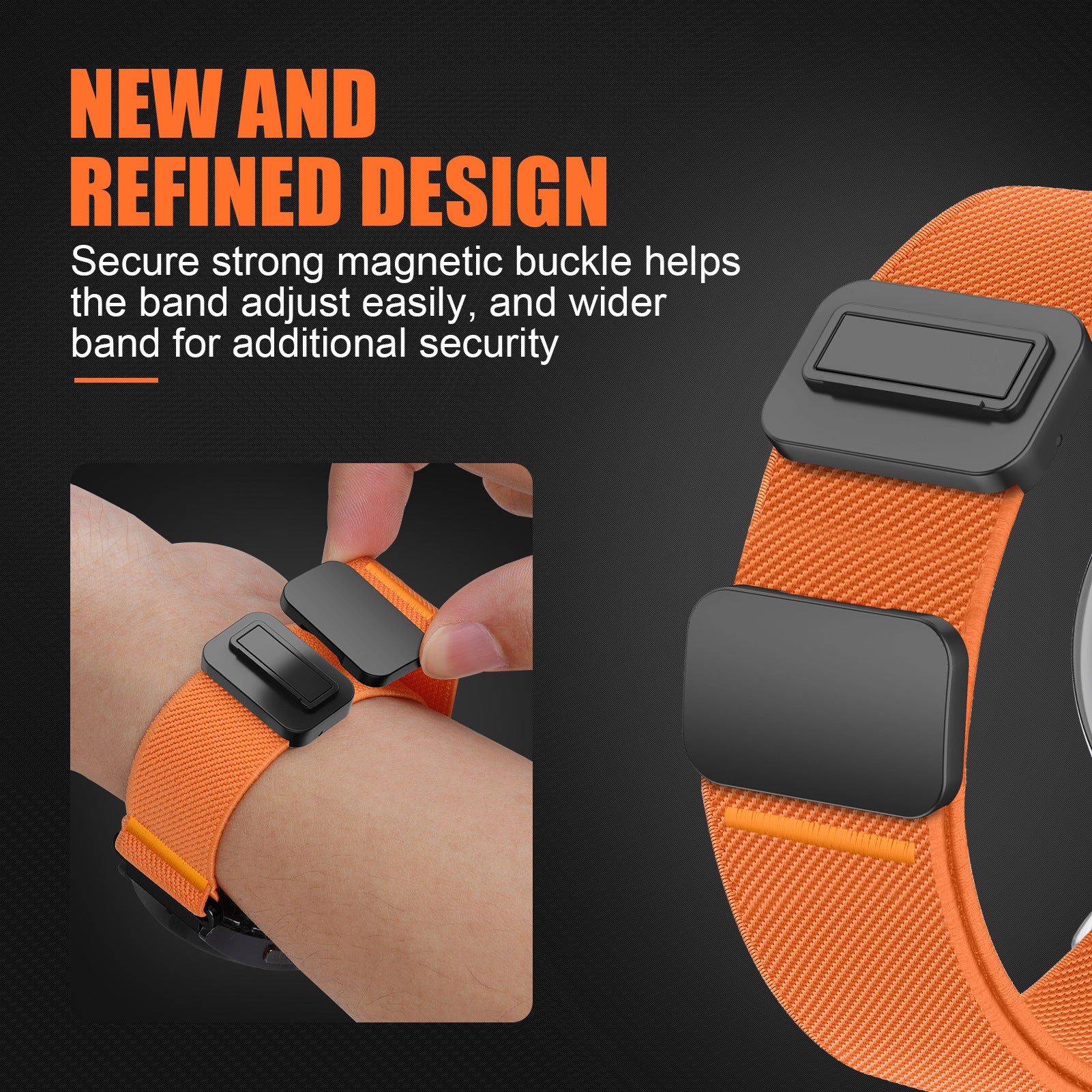 Magnetic Buckle Sport Nylon Band For Samsung