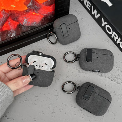 Auto Pop Latch Matte PC AirPods Case