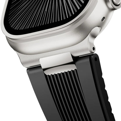 Ribbed Silicone Band For Apple Watch