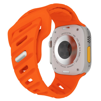 Asymmetric Oblique Hole Silicone Watch Strap for Apple Watch
