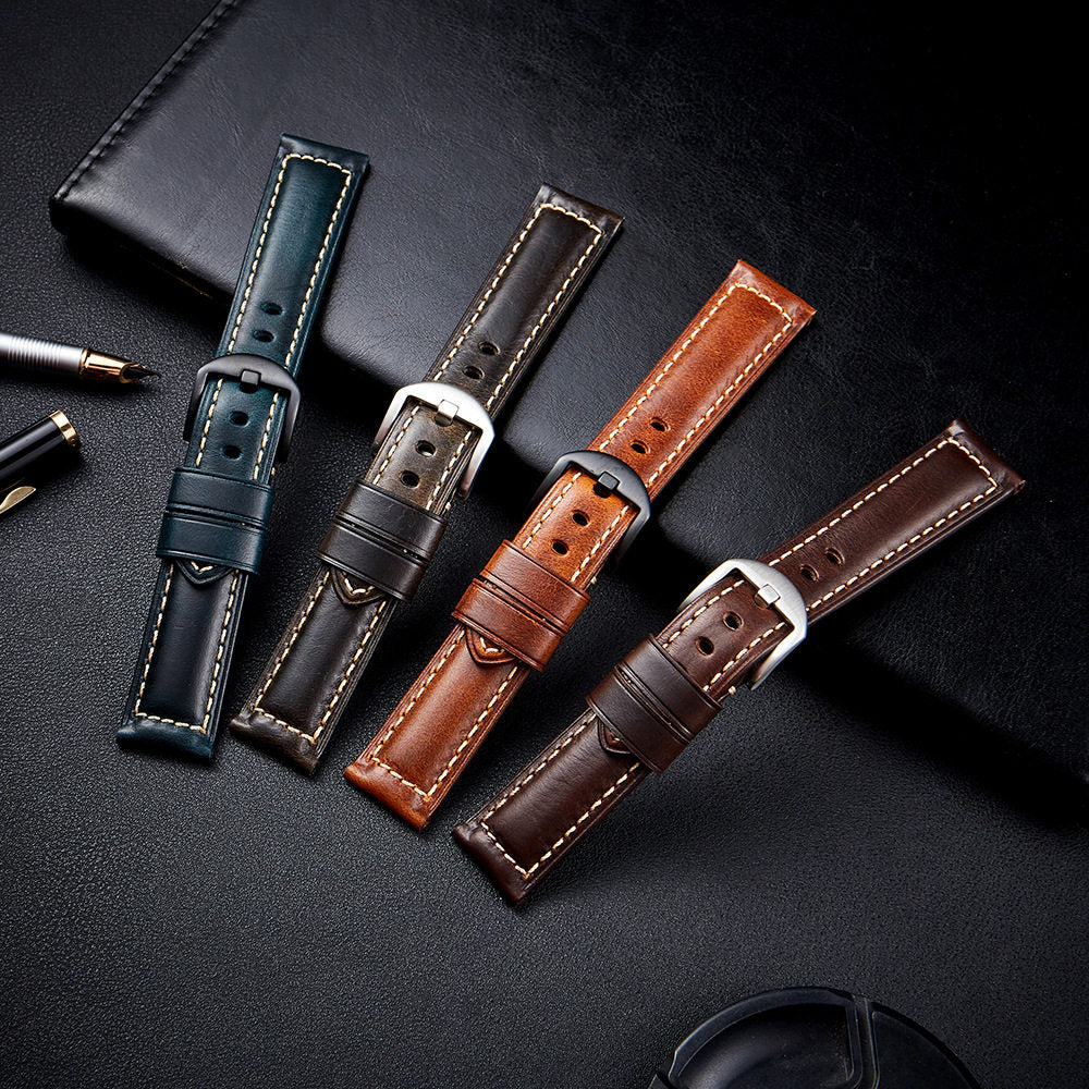 Nappa Leather Watch Band For Garmin