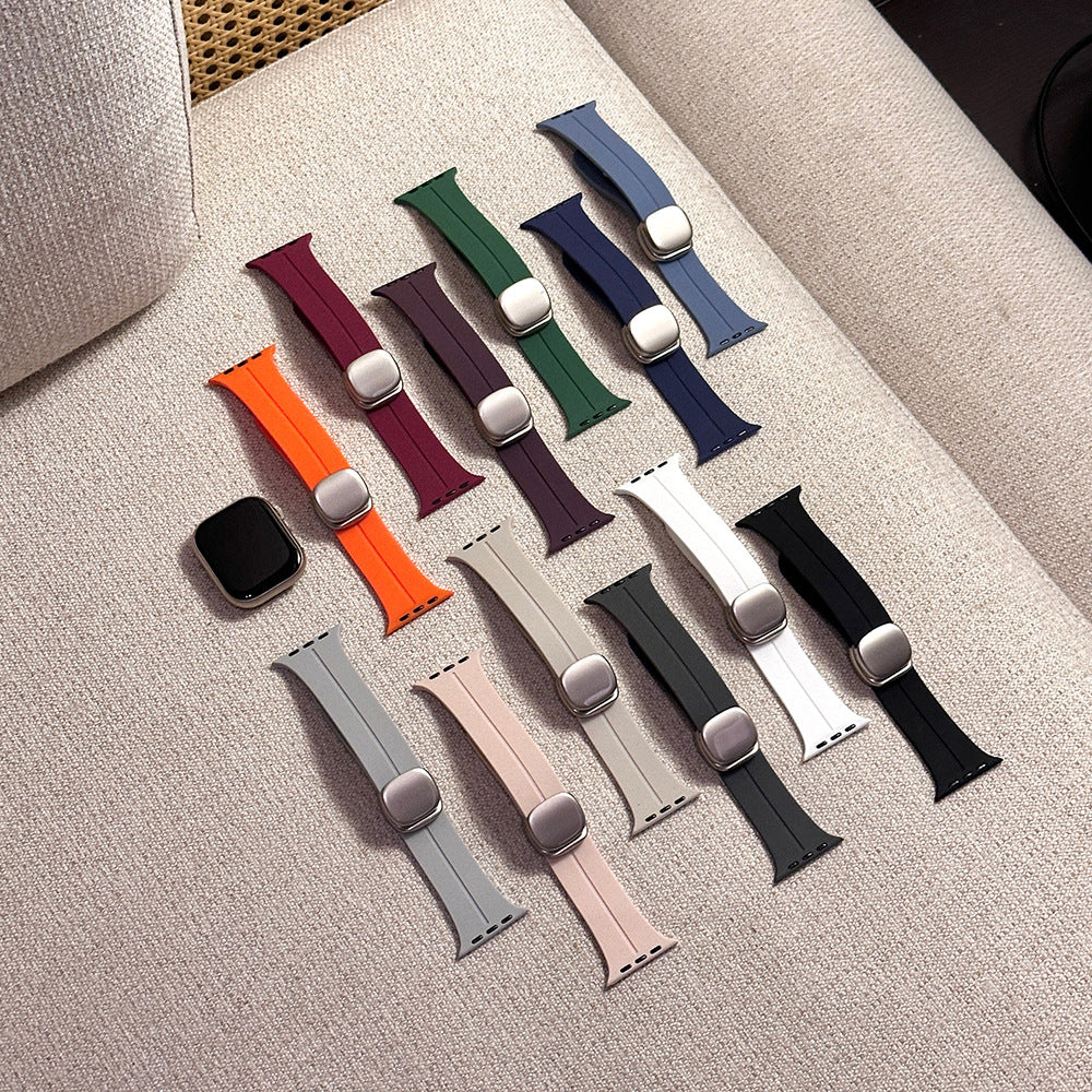 Sports Silicone Magnetic Buckle For Apple Watch