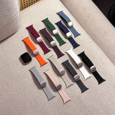 Sports Silicone Magnetic Buckle For Apple Watch