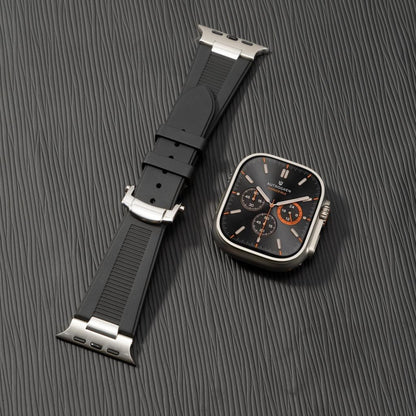 Chrono-Strata Apple Watch Band – FKM Fluoroelastomer with Butterfly Clasp