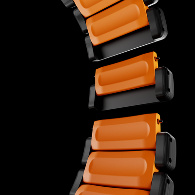 Carbon + FKM Band For Apple Watch