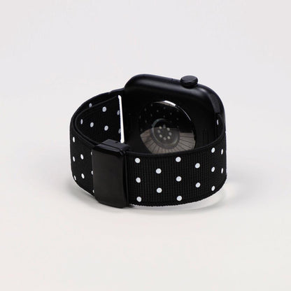 Polka Dot Magnetic Woven Nylon Strap for Apple Watch