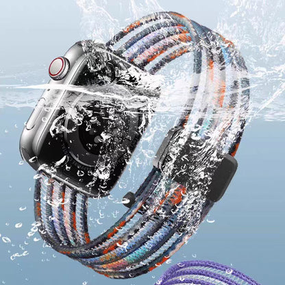 Fish Silk Mesh Breathable Magnetic Soft Strap For Apple Watch