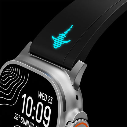 Luminous Great White Shark FKM Rubber Strap