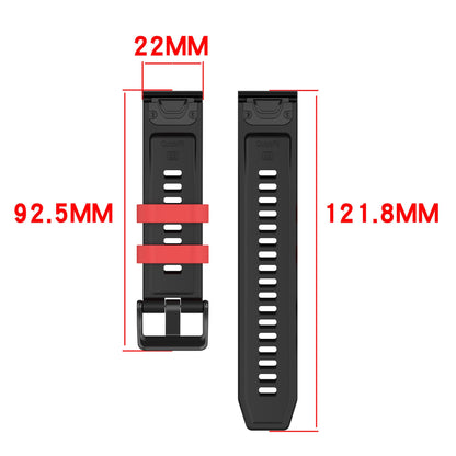 Two-tone Textured Silicone Watch Strap For Garmin