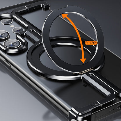 Metal Magnetic Mobile Phone Case For Samsung S24 Ultra