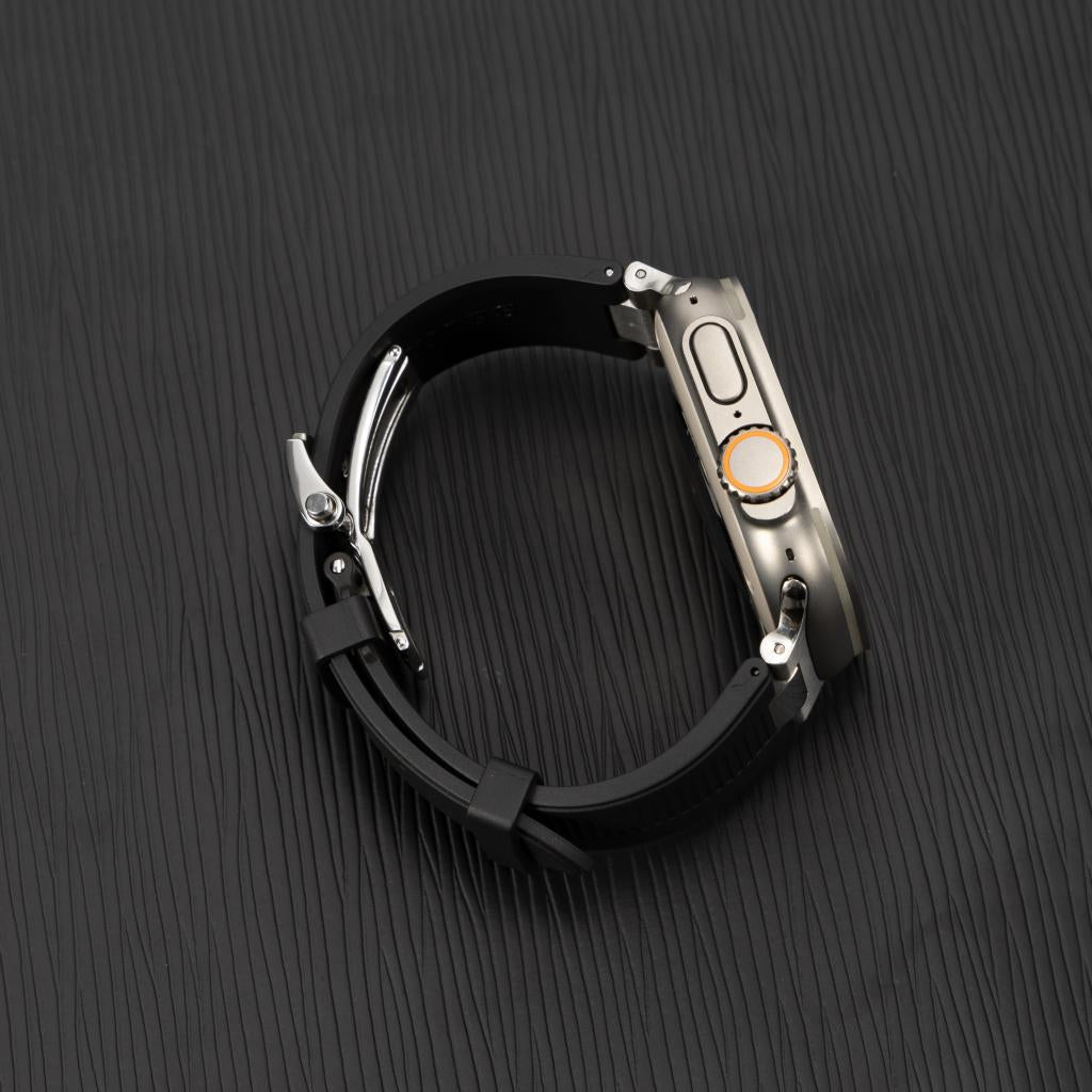 Chrono-Strata Apple Watch Band – FKM Fluoroelastomer with Butterfly Clasp