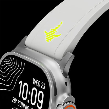 Luminous Great White Shark FKM Rubber Strap