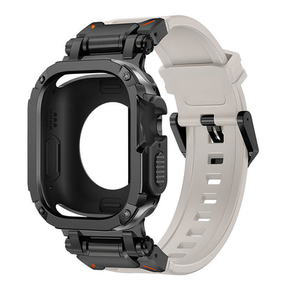 Explorer Tactical Fluoro Rubber Strape+ TPU+PC 2-in-1 Case For Apple Watch