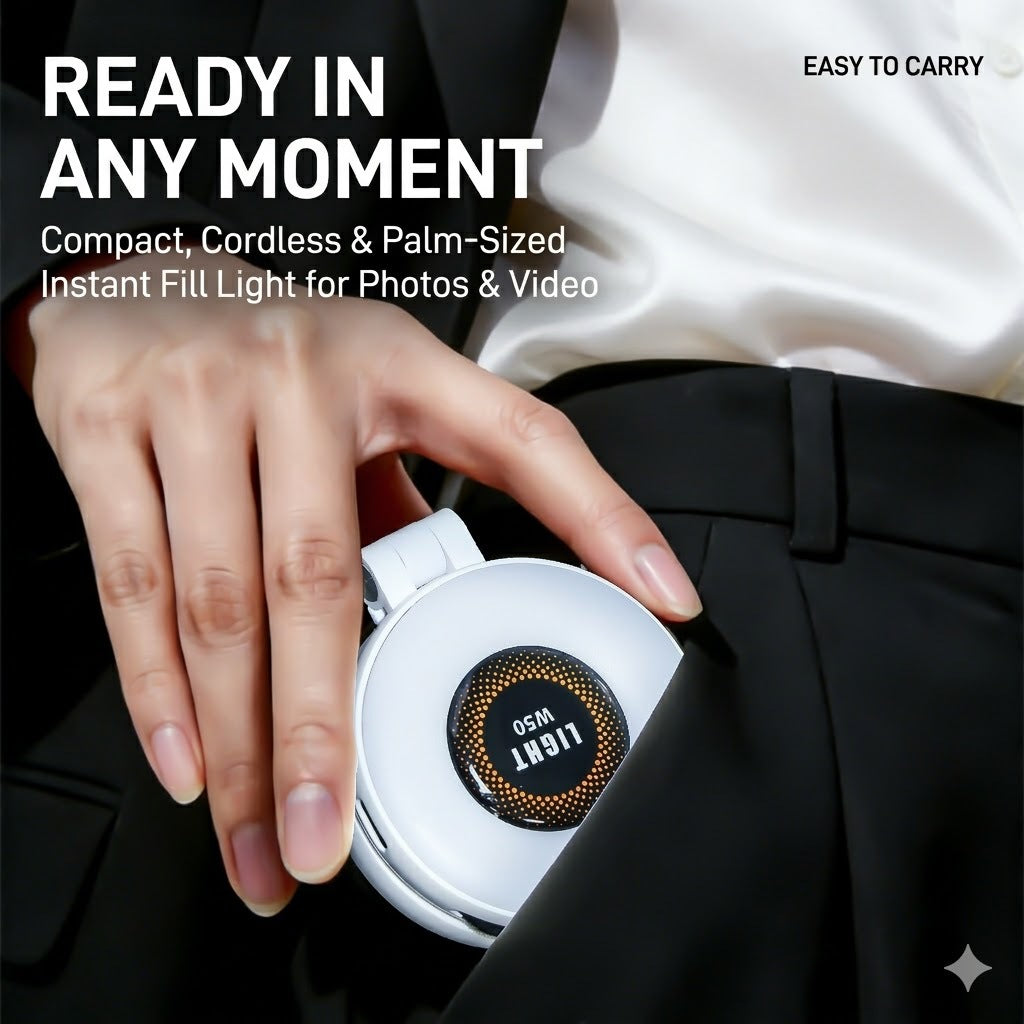 Magnetic Portable Selfie Light - Phone Ring Light
