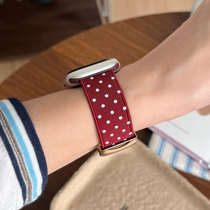 Polka Dot Magnetic Woven Nylon Strap for Apple Watch