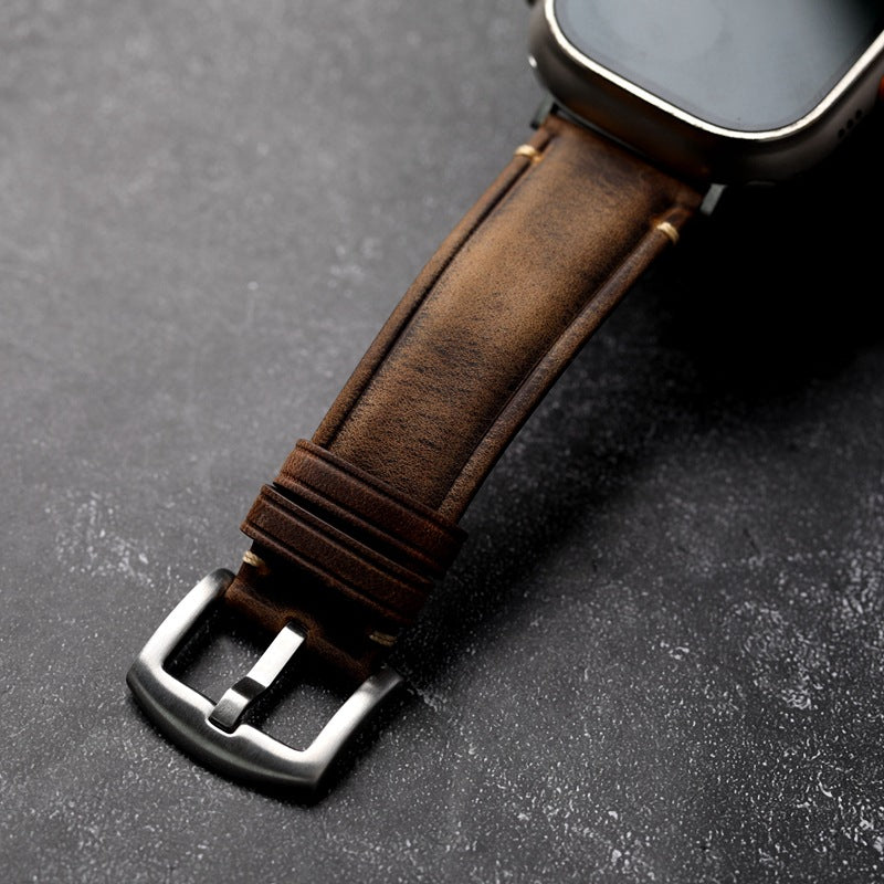 Handmade Italian leather strap for Apple Watch