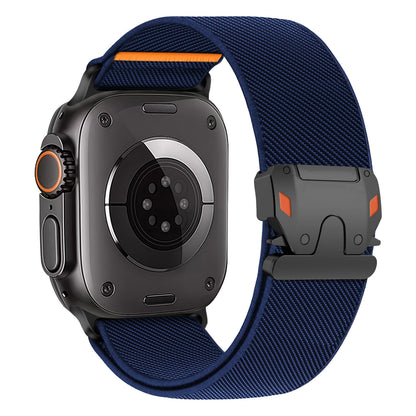 Heavy‑Duty Elastic Woven Nylon Band for Apple Watch