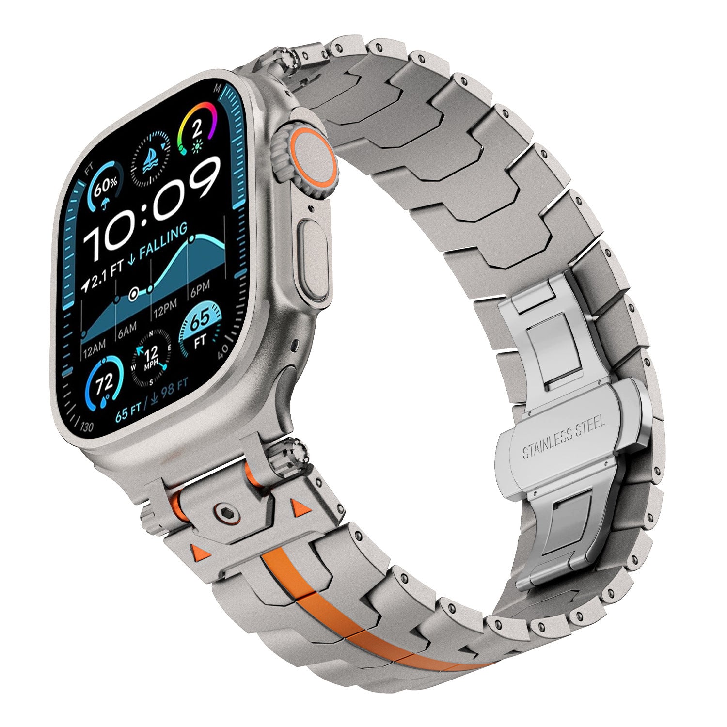 Mech Warrior Metal Watch Band For Apple Watch