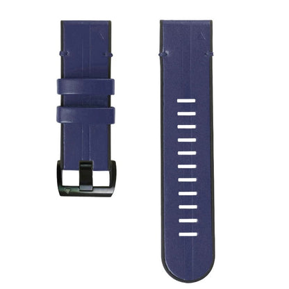 Silicone Leather Watch Strap For Garmin Fenix 8 7X 7 5X 5 6