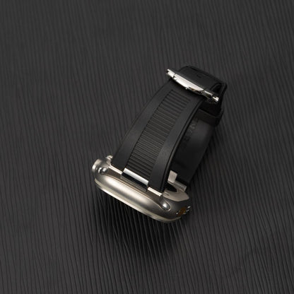 Chrono-Strata Apple Watch Band – FKM Fluoroelastomer with Butterfly Clasp
