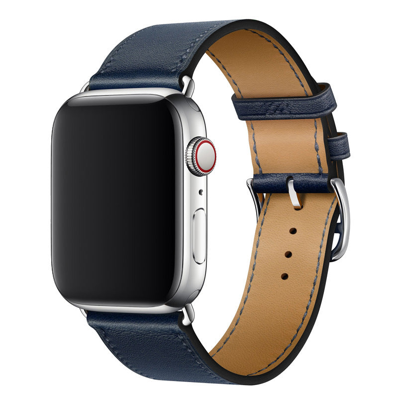 Apple watch genuine leather hand-stitched strap