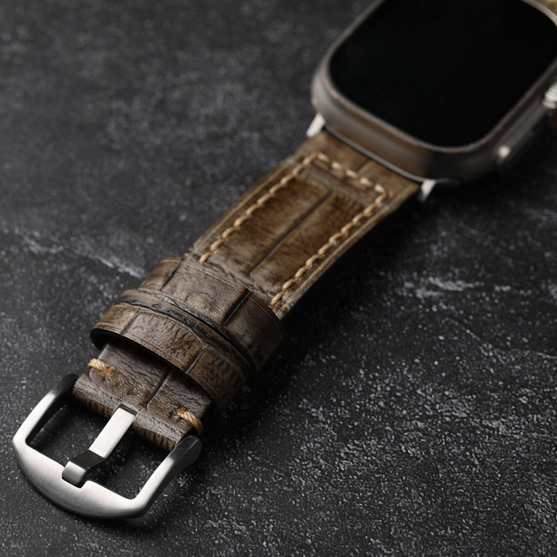 Handmade top layer cowhide leather Apple Watch Strap